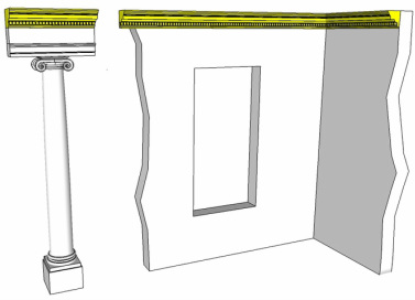 proportioning an interior cornice