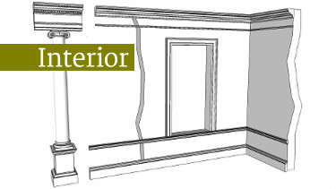 using a classical order to proportion mouldings