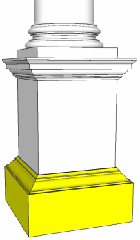 skirting or baseboard as part of classical order